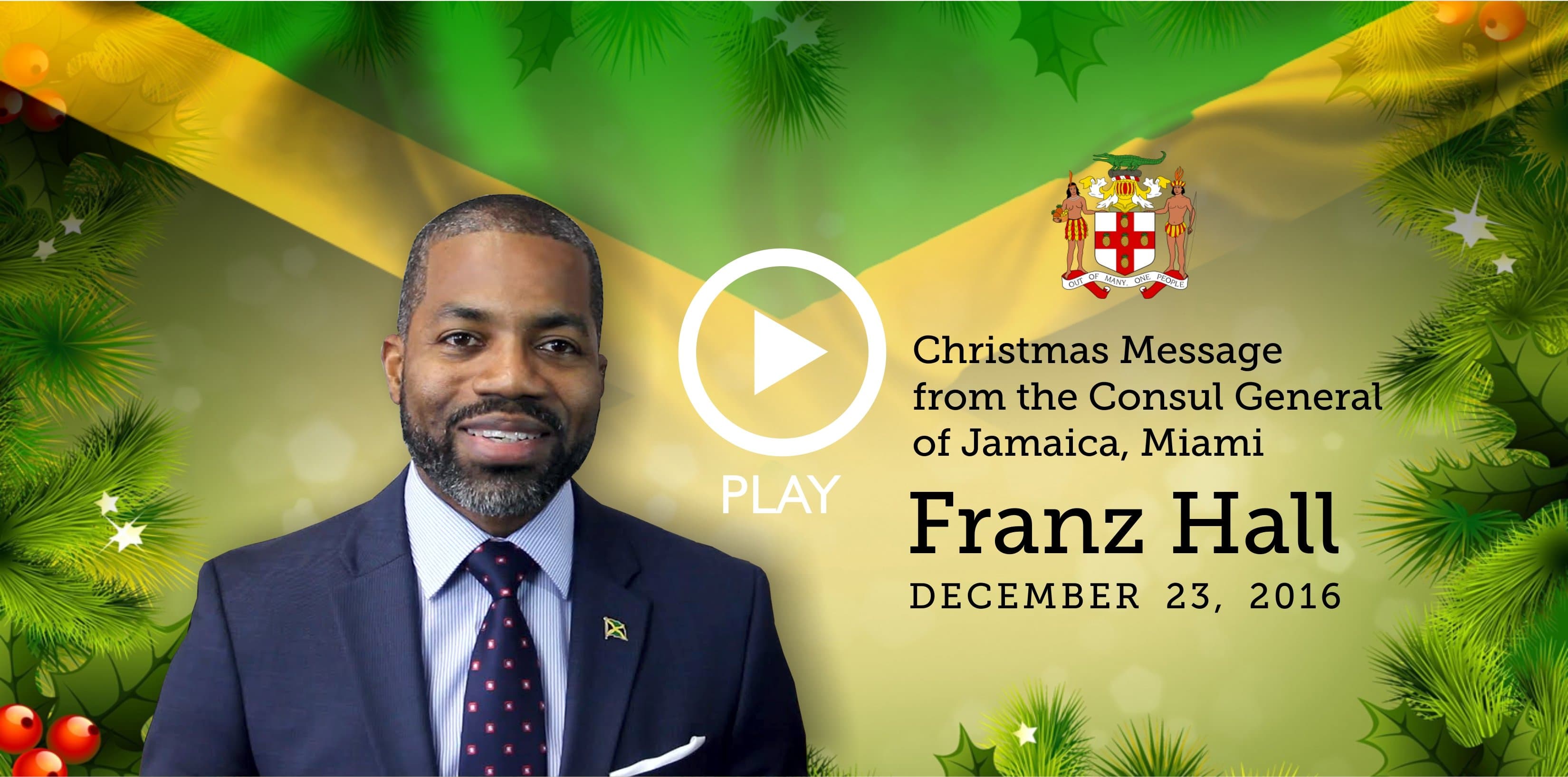 Christmas Message from the Consul General of Jamaica to Miami