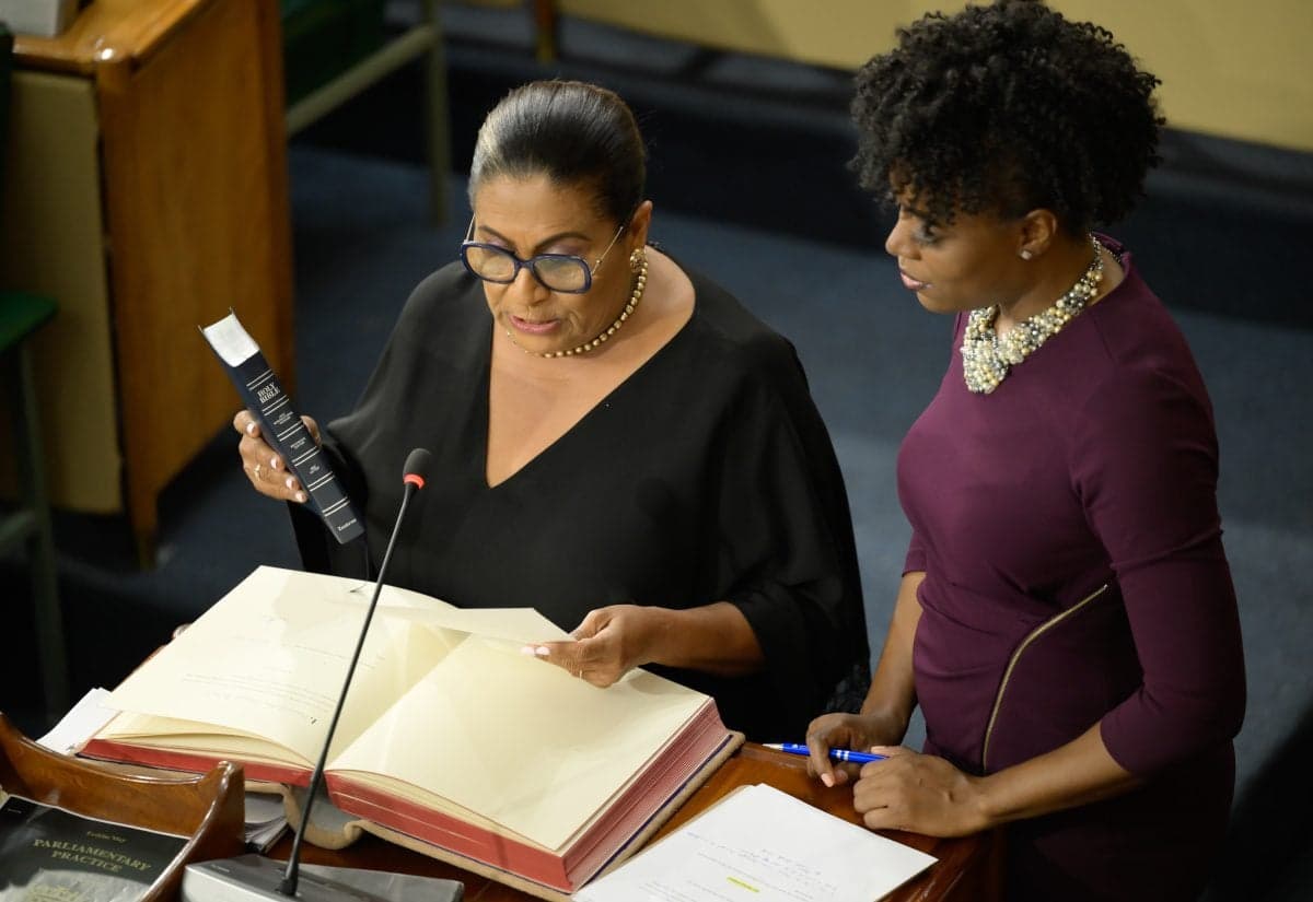JLPs Duane Smith and Marisa Dalrymple Philibert sworn in as MPs