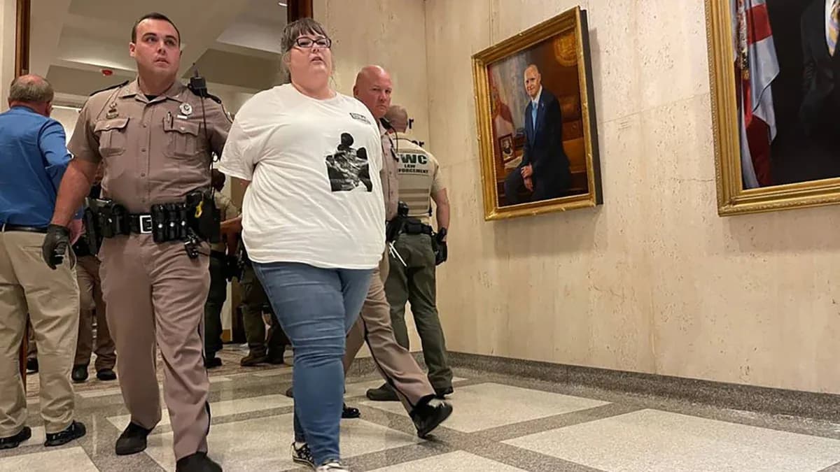 Protestors arrested at DeSantis' Florida Capitol Office