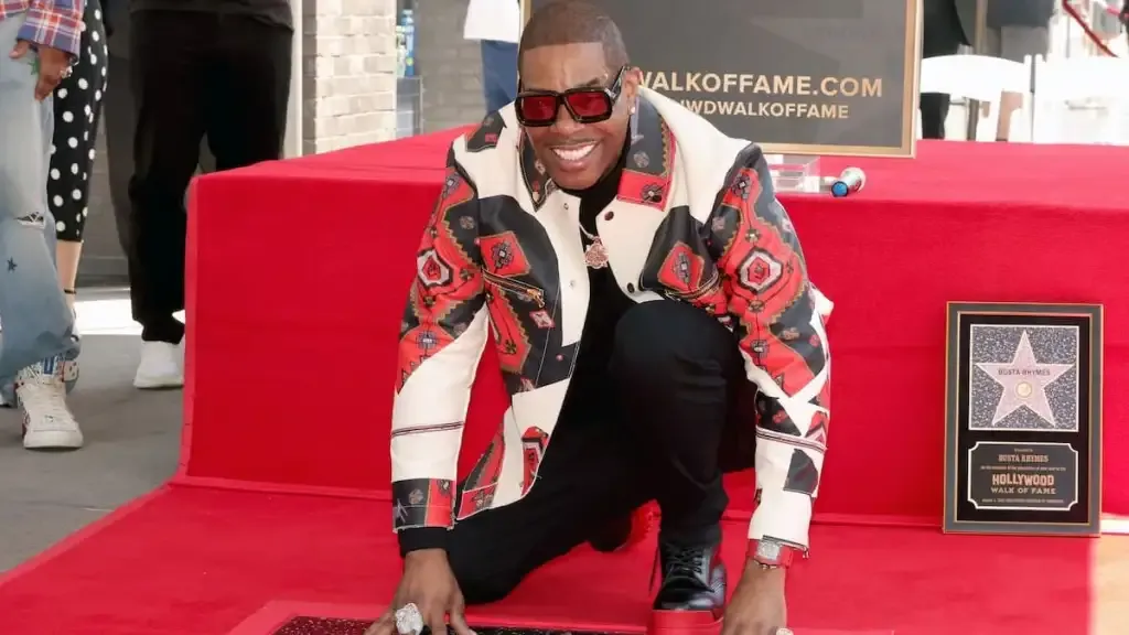 Jamaican-American rapper Busta Rhymes gets star on Hollywood Walk of Fame