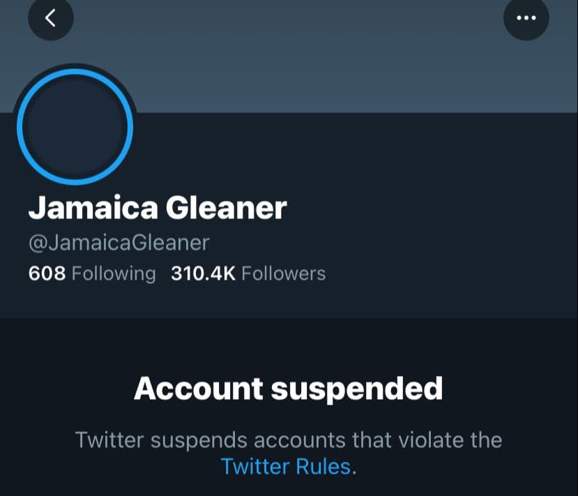 Jamaica Gleaner Twitter Account Reinstated After Five-Day Suspension