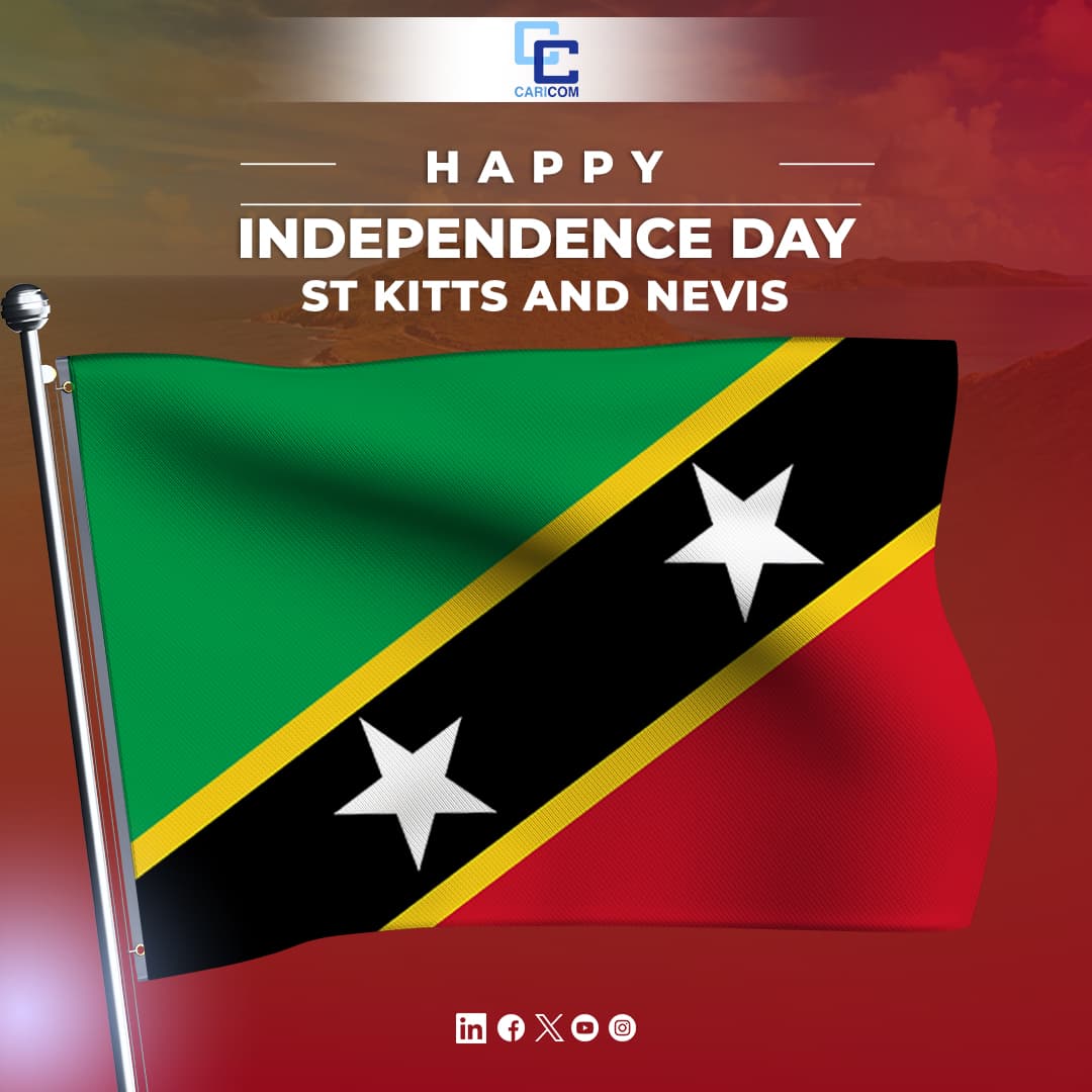CARICOM congratulates St. Kitts and Nevis on 42nd Independence anniversary