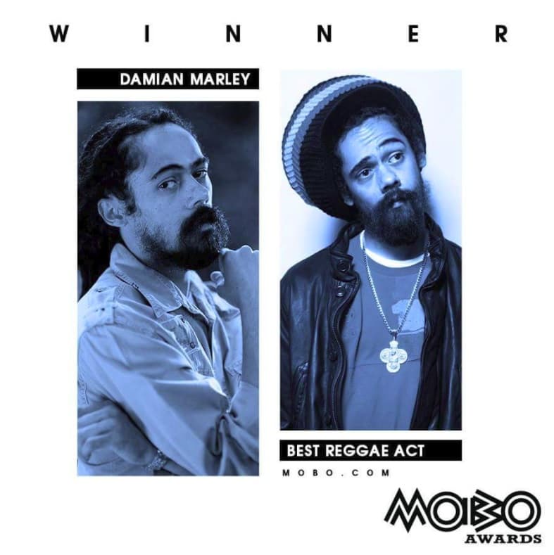 Damian Marley wins Best Reggae Act at MOBO Awards