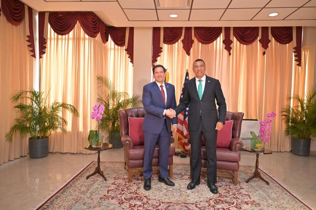US Secretary of State Marco Rubio arrives in Jamaica for high-level talks