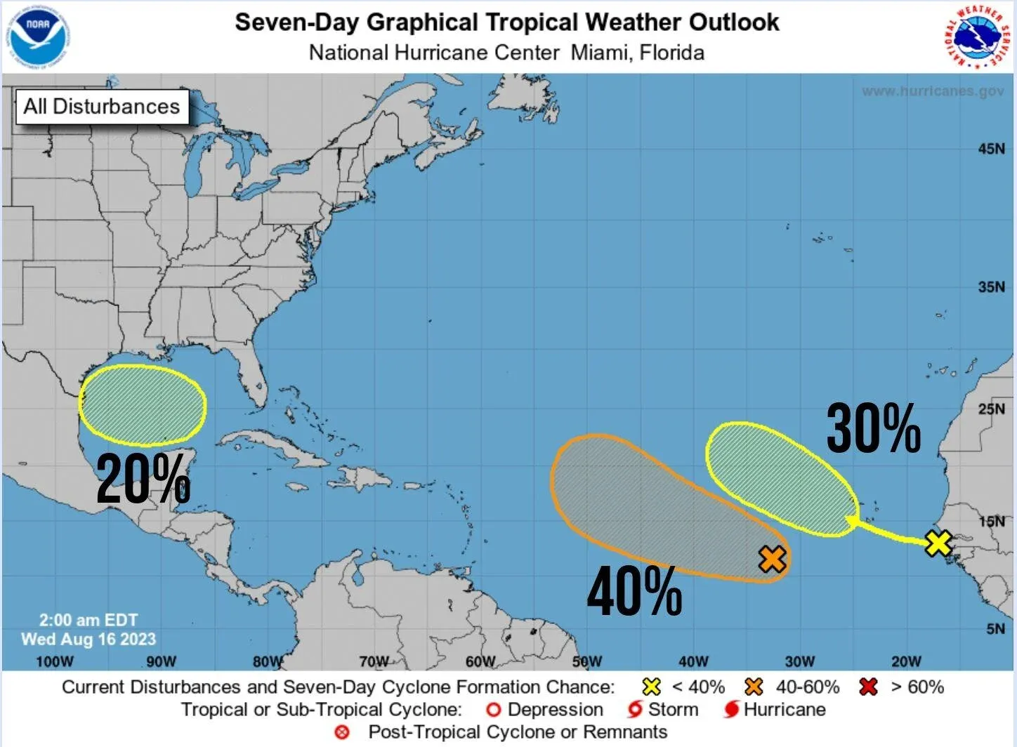 Three potential storms being monitored for development in the Atlantic and Caribbean
