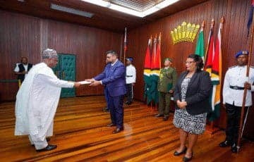Guyana welcomes diplomats from Nigeria and Czech Republic