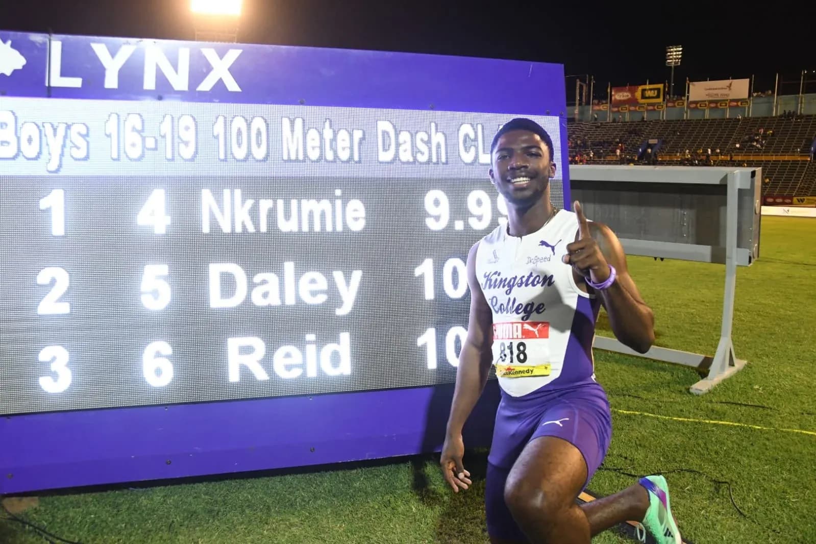 Nkrumie elated with historic 100m record despite imperfect execution