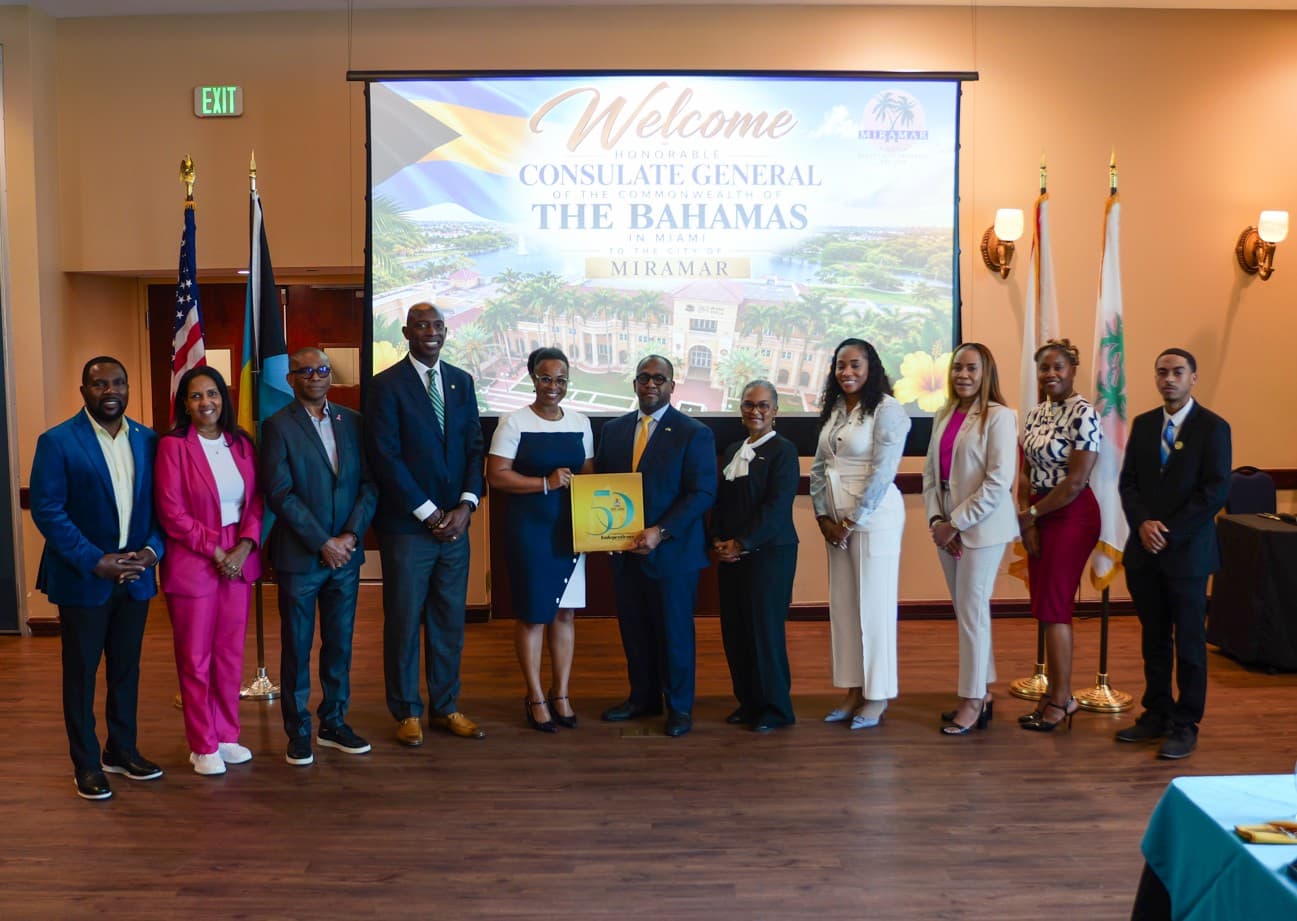 Miramar commissioner, Bahamas consul general discuss stronger Caribbean ties