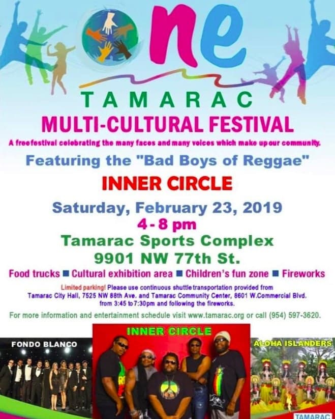Inner Circle will be performing on Saturday at One Tamarac Multi-Cultural Festival