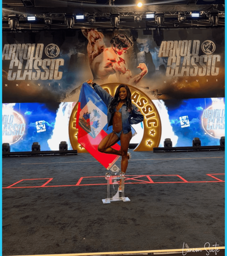 Haitian fitness athlete Vania Auguste makes history at Arnold International Bikini Competition