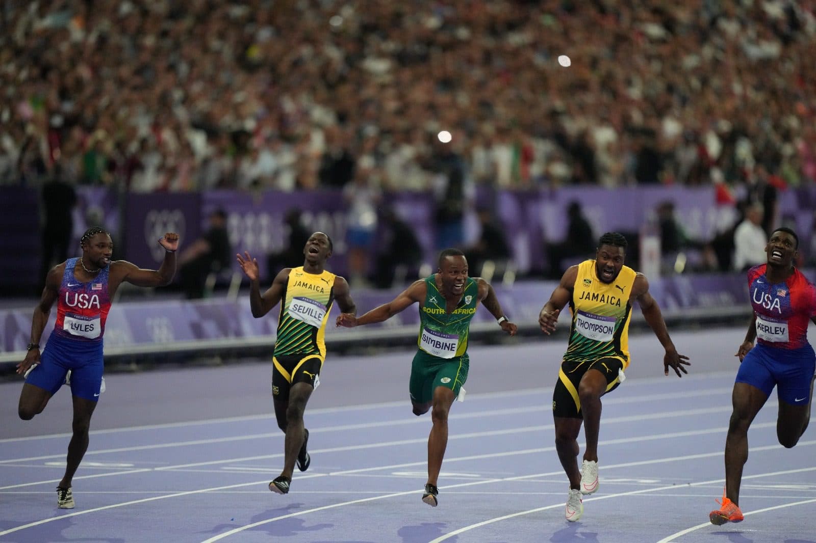 Jamaica’s Kishane Thompson cops silver in thrilling men’s 100m final