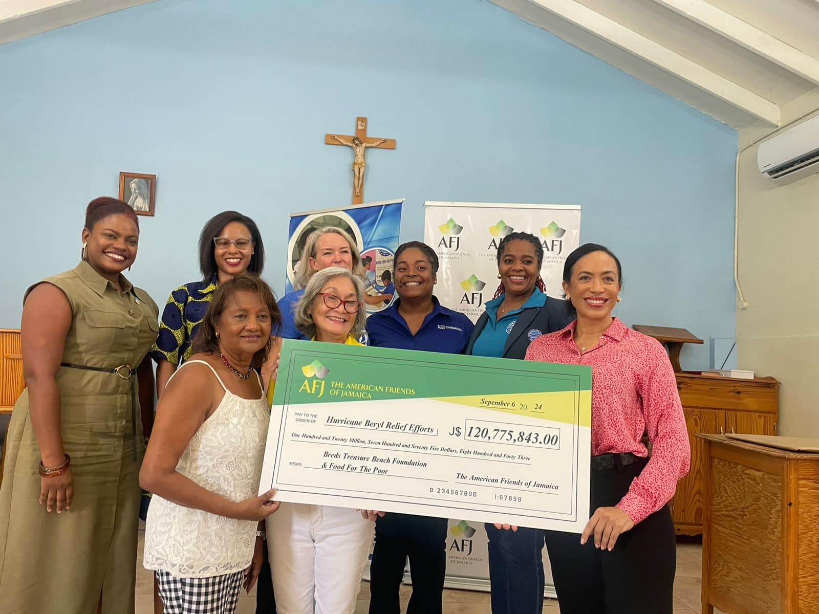 American Friends of Jamaica raises nearly J$121 million for Hurricane Beryl Relief