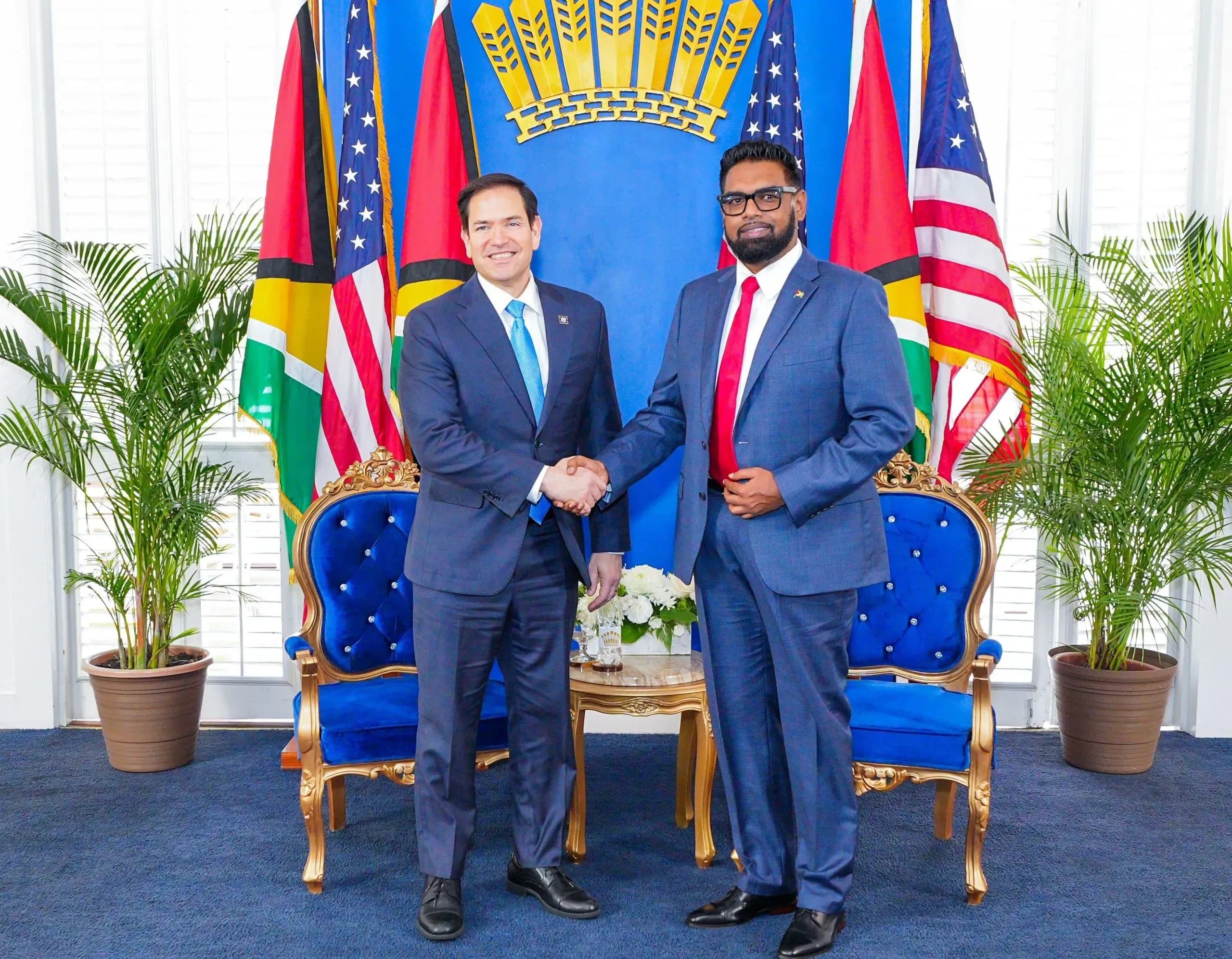 US Secretary Rubio, Guyana's Ali discuss joint crackdown on drugs and transnational crime