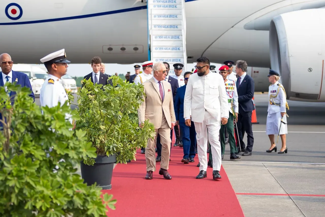 King Charles III begins two-day state visit to Guyana