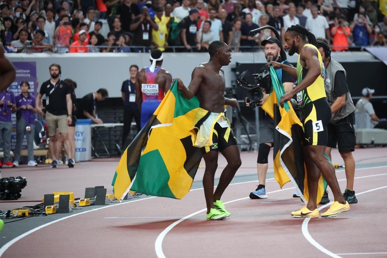 Jamaica strikes gold and double silver in sprint finals at Worlds