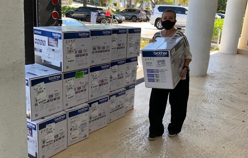 Brother International Donates Sewing Machines to Miami Based DesignLab Give