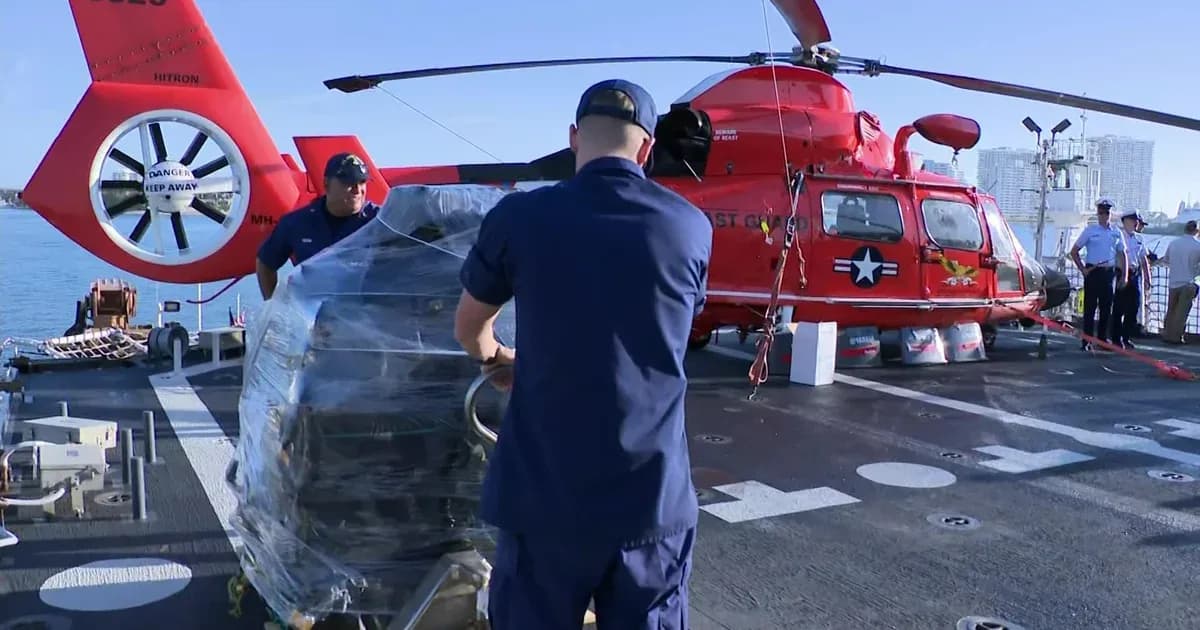 Coast Guard offloads illegal drugs worth over $500 million in South Florida