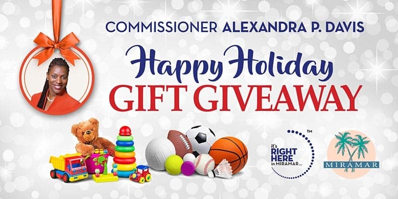 Miramar Commissioner Alexandra P. Davis Hosts Holiday Gift Giveaway on December 16