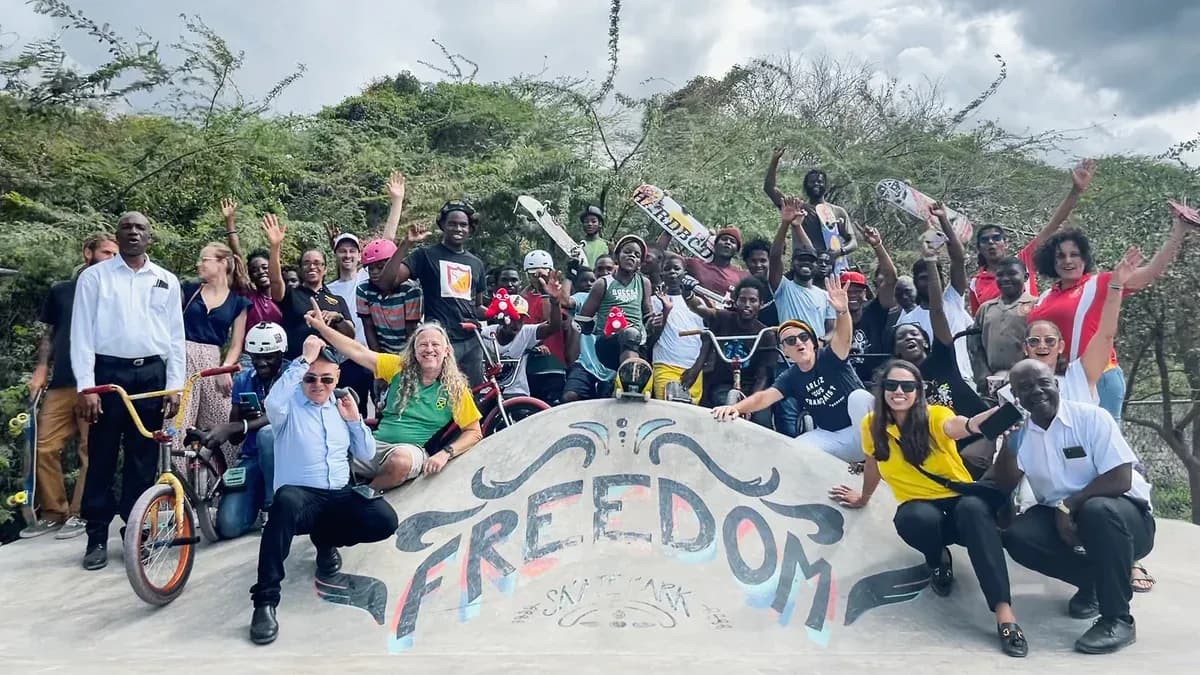 Skateboarding takes center stage in Jamaica in celebration of the Olympic spirit 500 days to Paris 2024