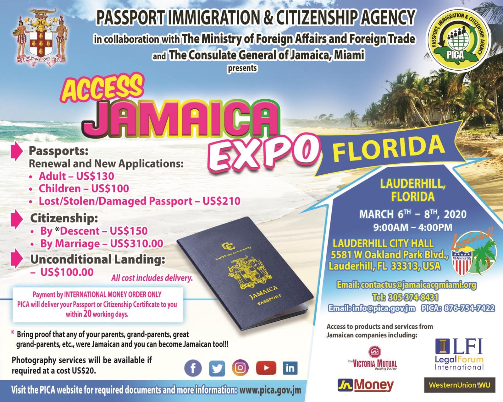 Access Jamaica Expo in Lauderhill from March 6-8