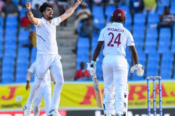Windies Tottering After Ishant Fiver Puts India in Command