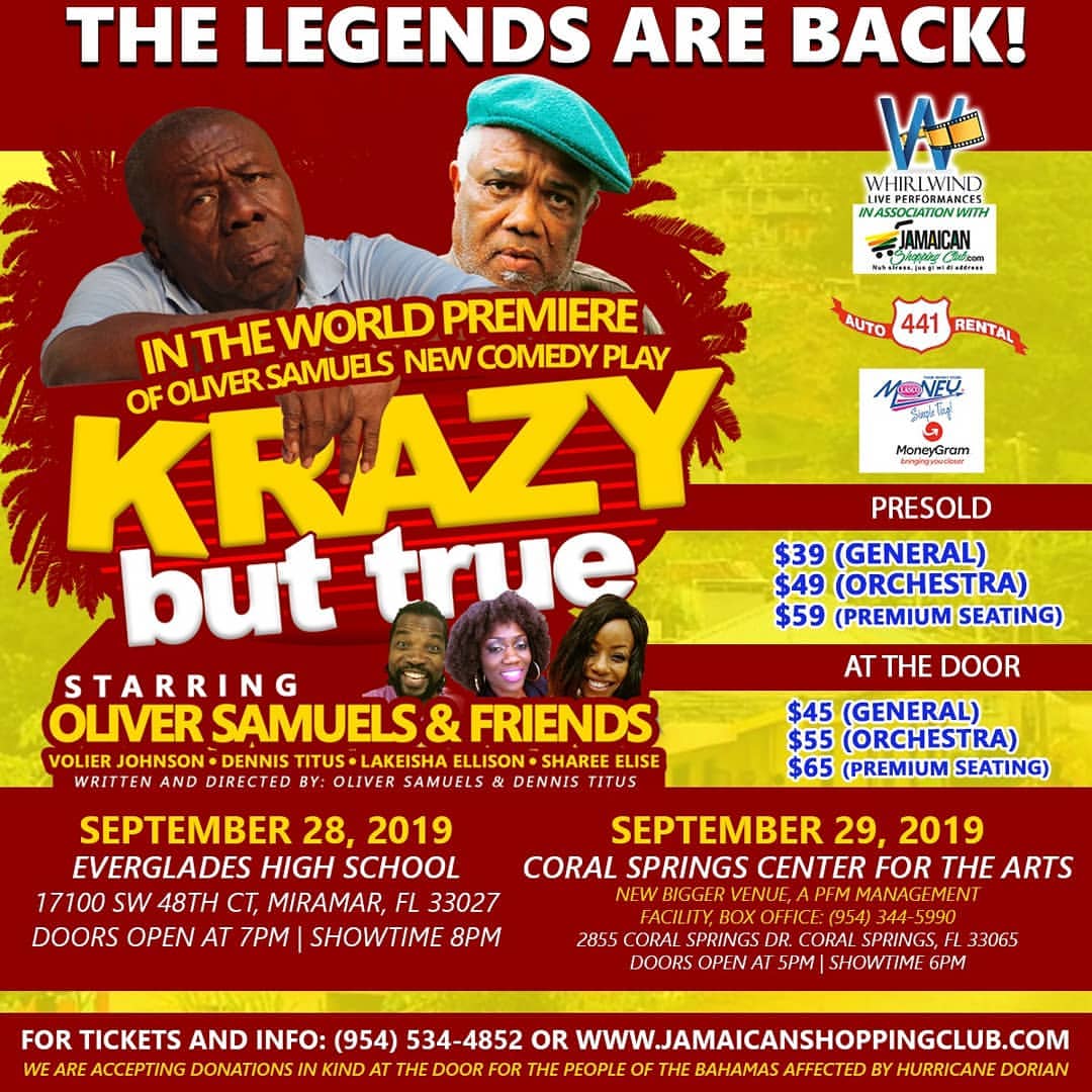 Oliver Samuels and Volier Johnson to Debut 'Krazy but True' in South Florida