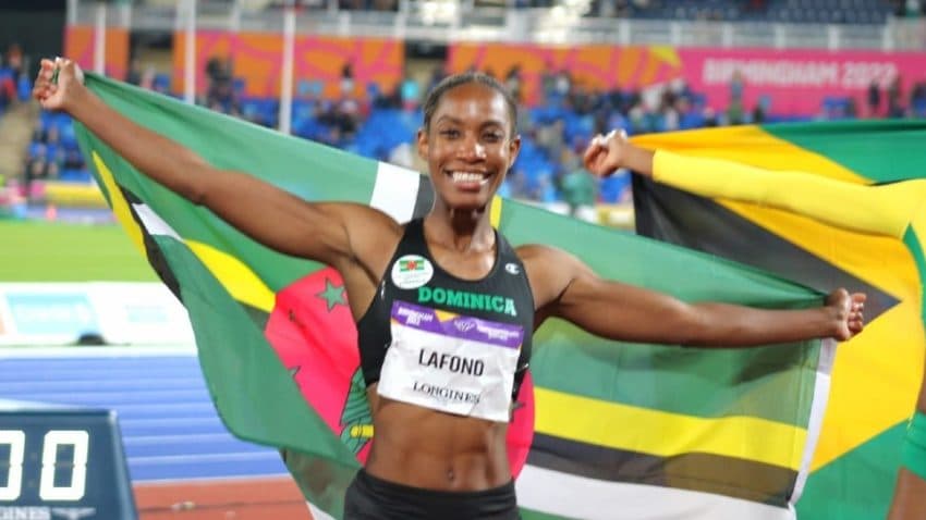 Thea La Fond dedicates World Indoor gold to Dominica