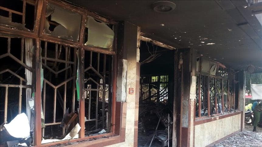 Government condemns arson attack on schools
