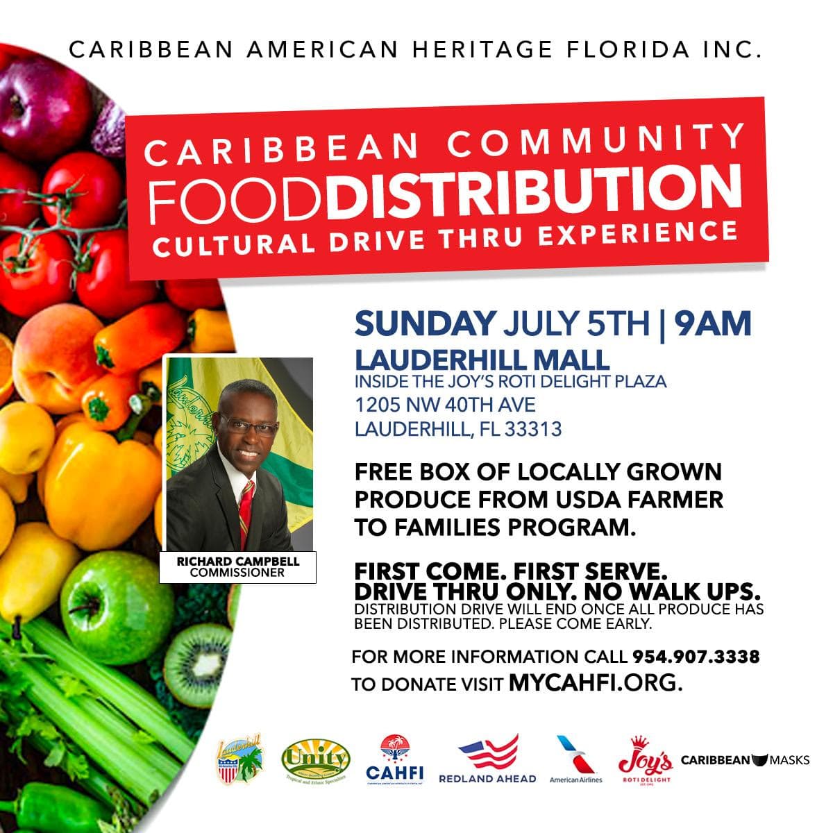 Caribbean Community Food Distribution in Lauderhill