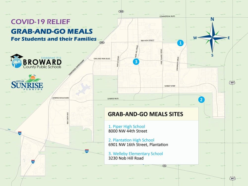Broward Schools Grab-and-Go Meals Will Resume on June 9th