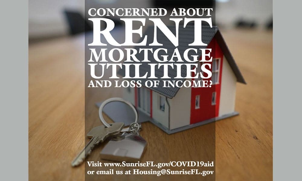 City of Sunrise Offers Assistance Program for Mortgage, Rent, and/or Utility Payments