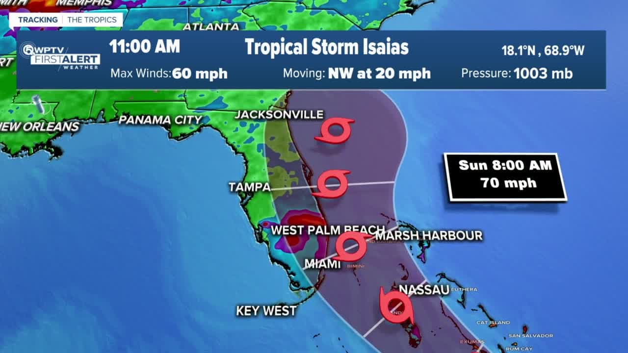 Tropical Storm Isaias Heads for South Florida