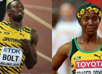 Jamaicans shine at IAAF Championships Usain Bolt and Shelly-Ann Fraser-Pryce at the 2015 IAAF World championships in Beijing