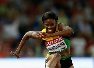 Danielle Williams win gold in women’s 100m hurdles at IAAF Championships Danielle Williams