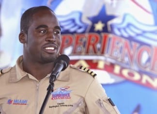 Star pilot inspires students with helicopter classroom
