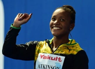 Atkinson holds fastest time this year for 50m breast stroke