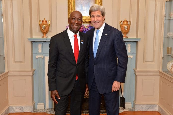 State secretary John Kerry Caribbean free trade