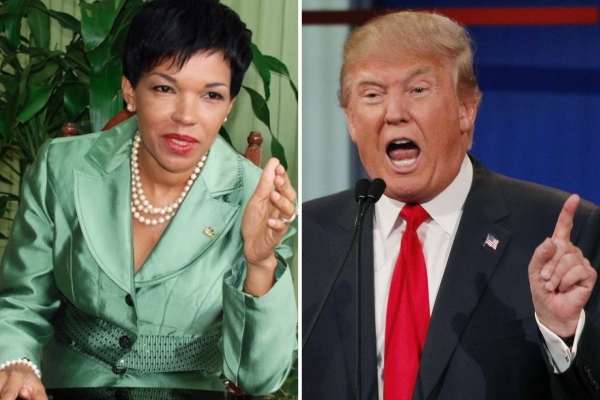 Audrey Marks and Donald Trump