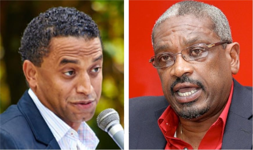 Branville McCartney (DNA) and Dr. Hubert Minnis (FNM)