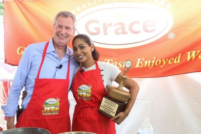 Lisa Hanna at the New York Jamaican Jerk Competition - Caribbean National Weekly News