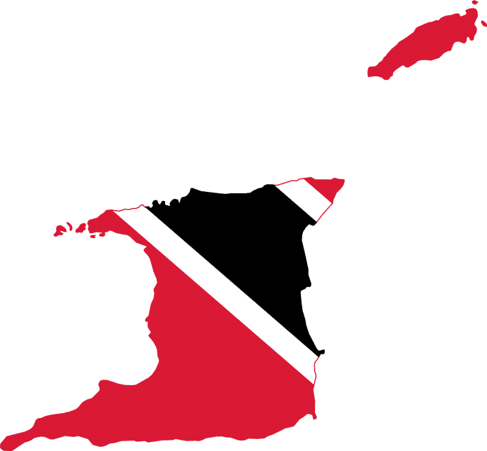 Trinidad and Tobago Map with flag overlay - Caribbean National Weekly News