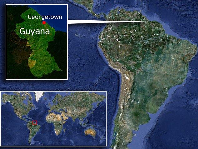 Locator map of plane crash in Guyana - Caribbean National Weekly News