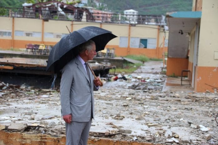 Prince Charles visits storm-ravaged British Virgin Islands.