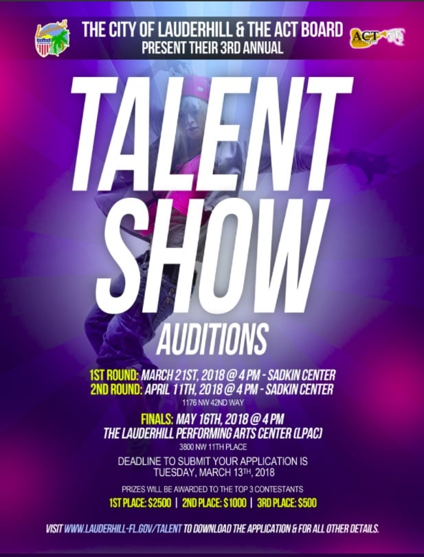 Lauderhill 3rd annual talent show