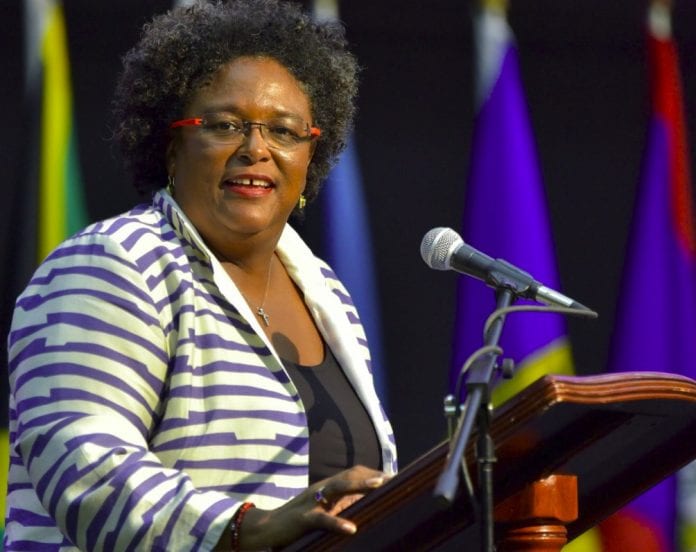 Barbados prime minister Mia Mottley