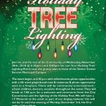 NOV 27 – CITY OF SUNRISE INVTATIONT O TREE LIGHTING