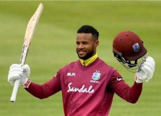 Captain Shai Hope leads West Indies to record-breaking run chase against England
