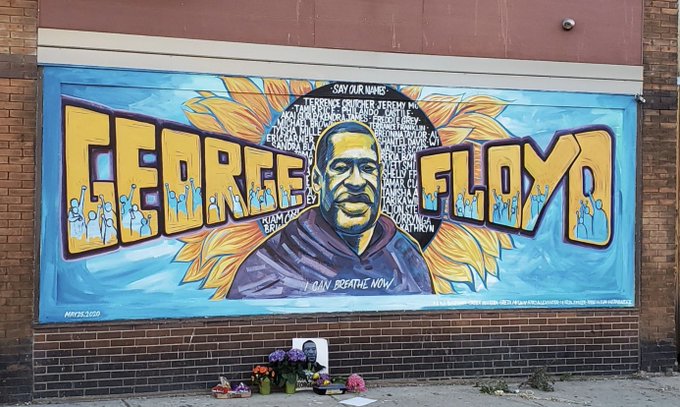 george floyd mural - Caribbean News