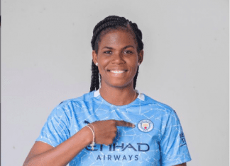 Khadija Shaw takes Women’s Super League top spot with hat-trick in Manchester City win Shaw joins football’s elite with Ballon d’Or nomination, Messi and Ronaldo omitted
