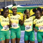 Jamaica’s under-17 4×100 team